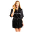 Satin Kimono Robe for Women - Short Silky Bathrobe