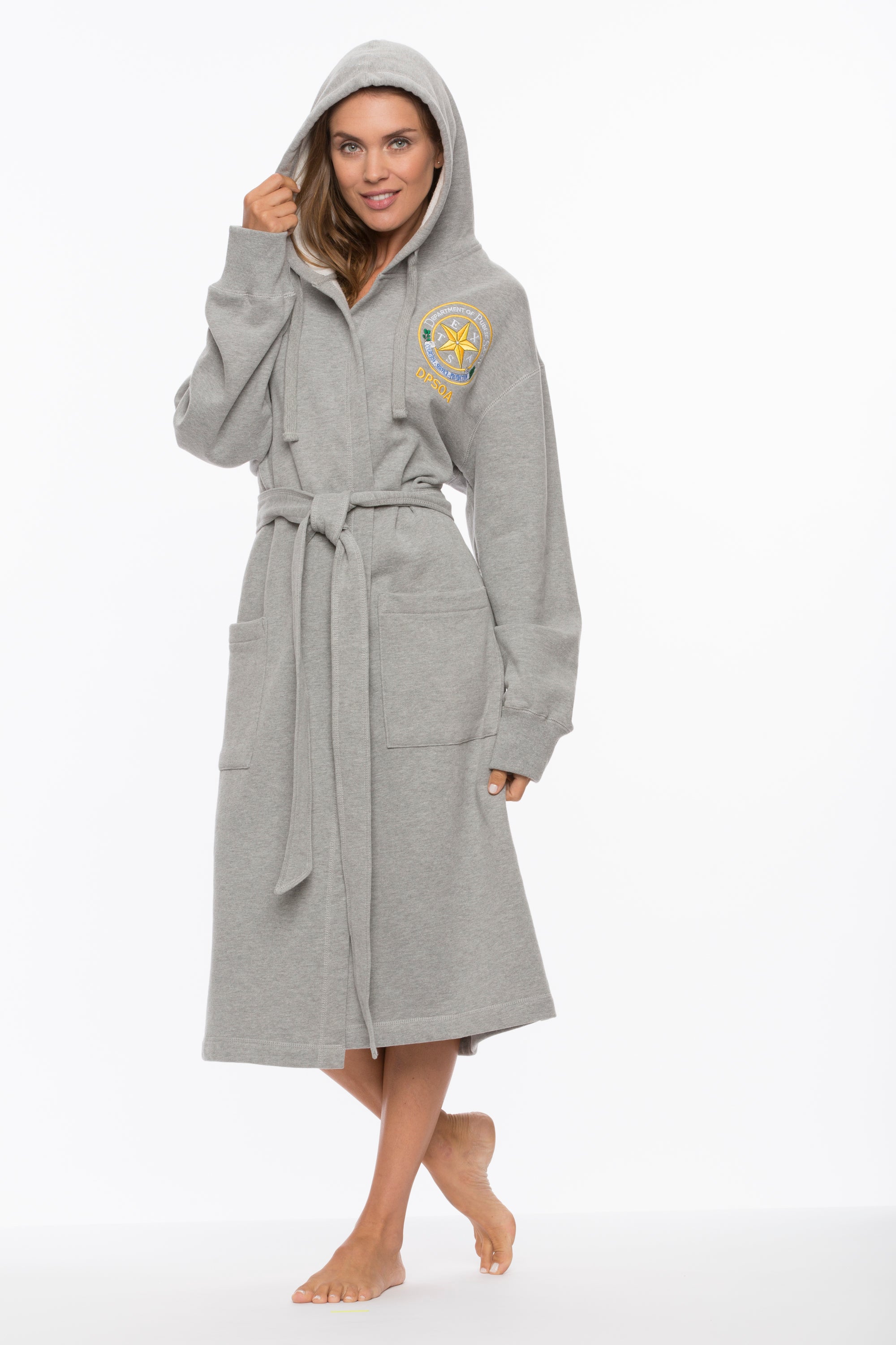 Unisex Sweatshirt Hooded Robes - Full Length