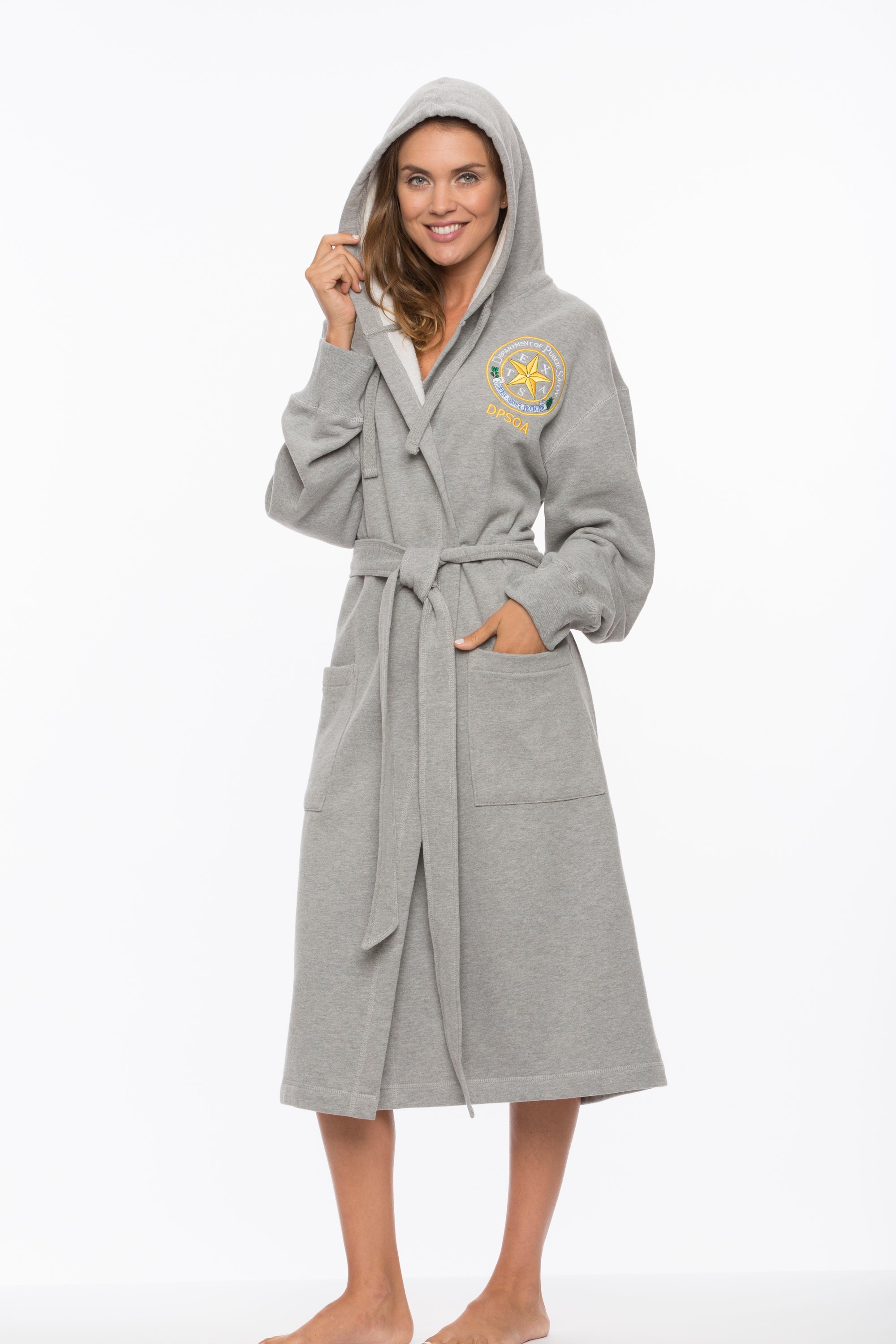 Unisex Sweatshirt Hooded Robes - Full Length