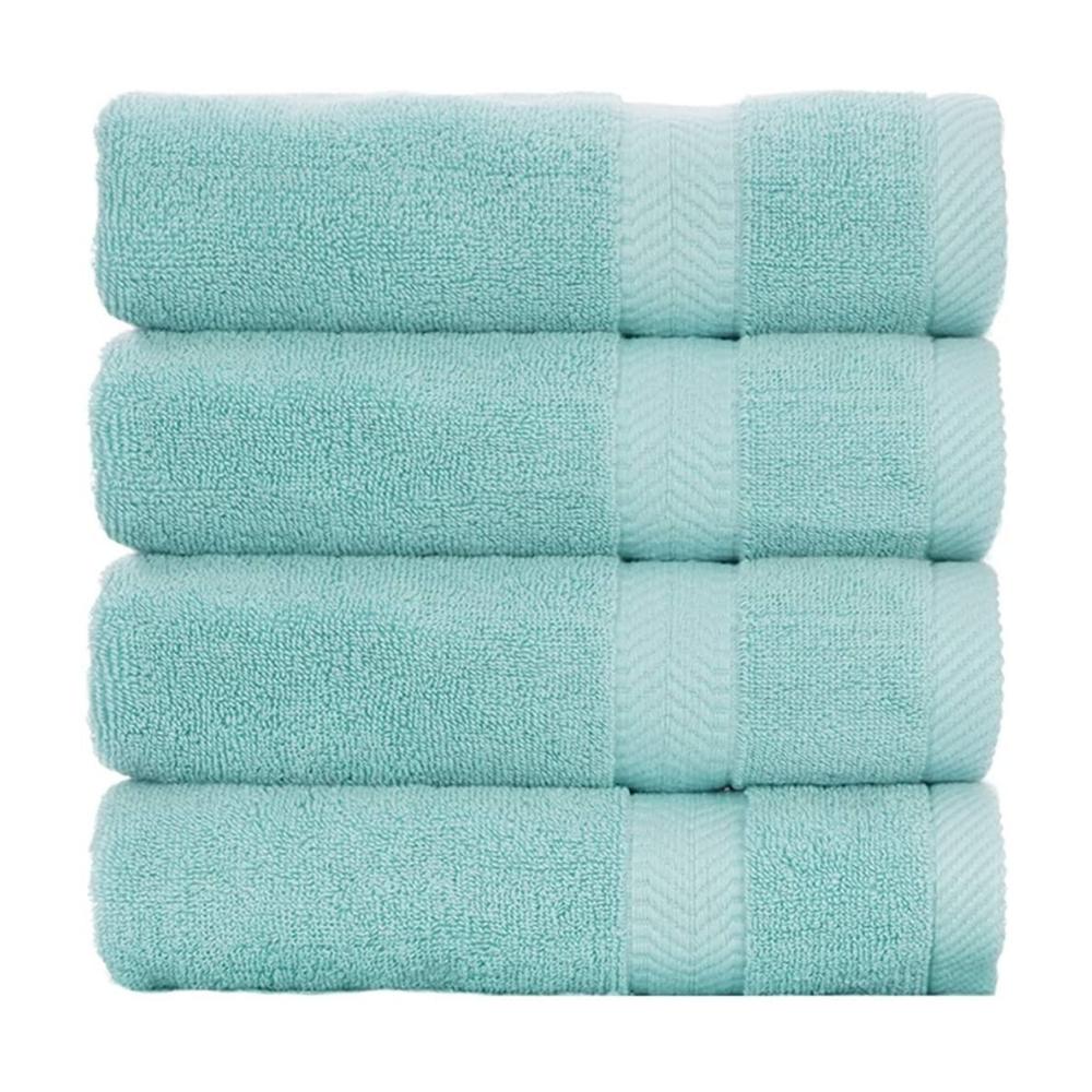 Terry Cotton Bath Towels - Set of 4 - 660 Gsm Thick