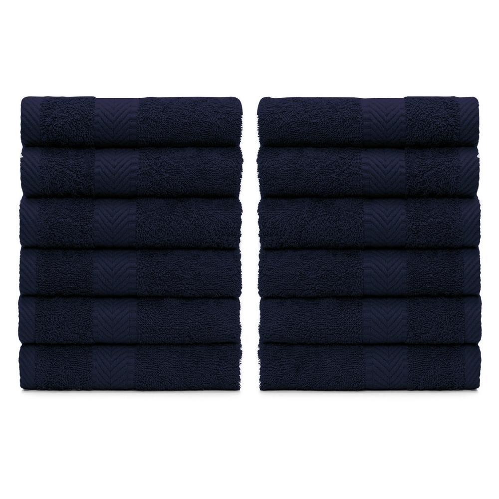 Terry Cotton Washcloth Towels - Set of 12