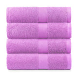 Terry Cotton Bath Towels - Set of 4 - 660 Gsm Thick