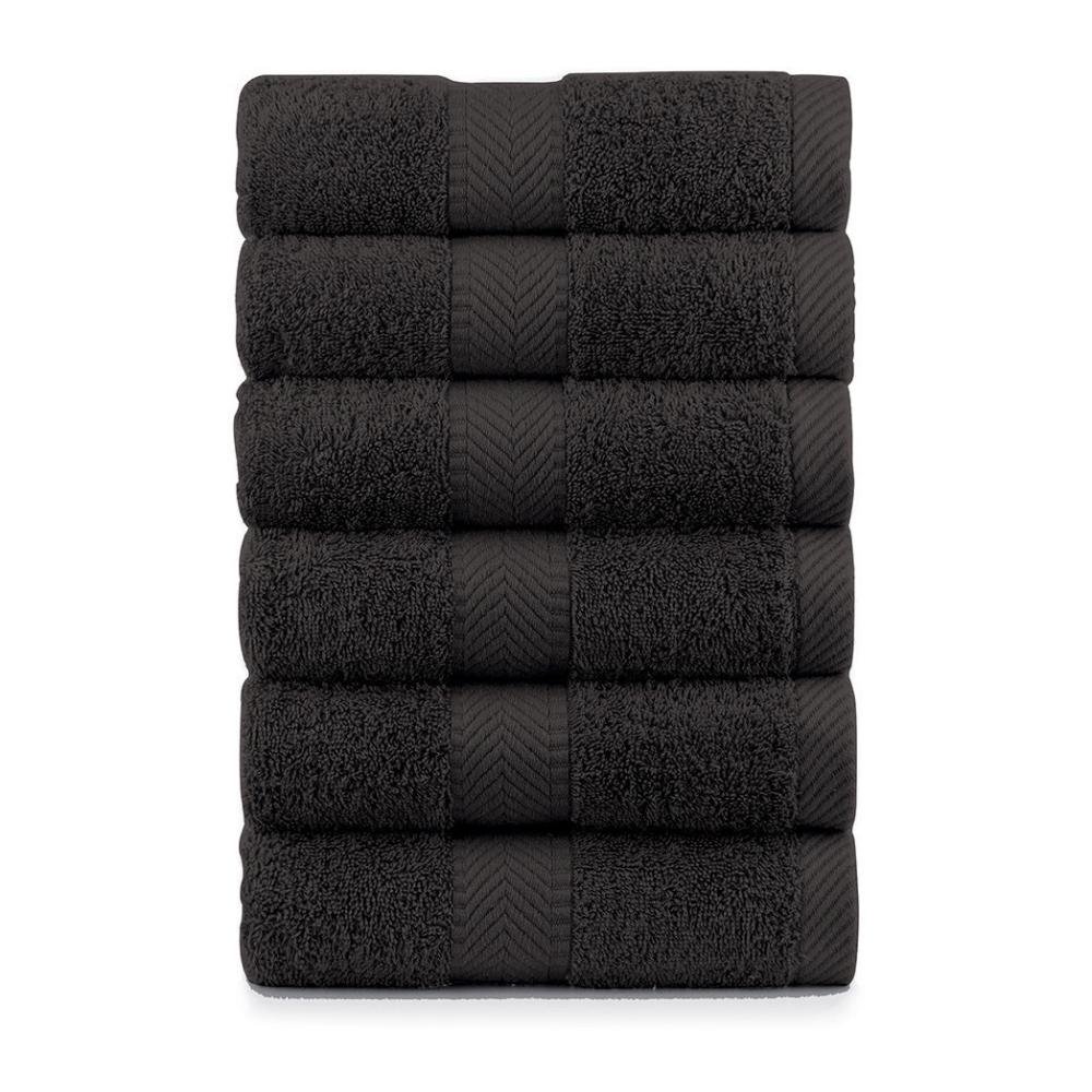 Terry Cotton Hand Towels - 520 Gsm - Set of 6
