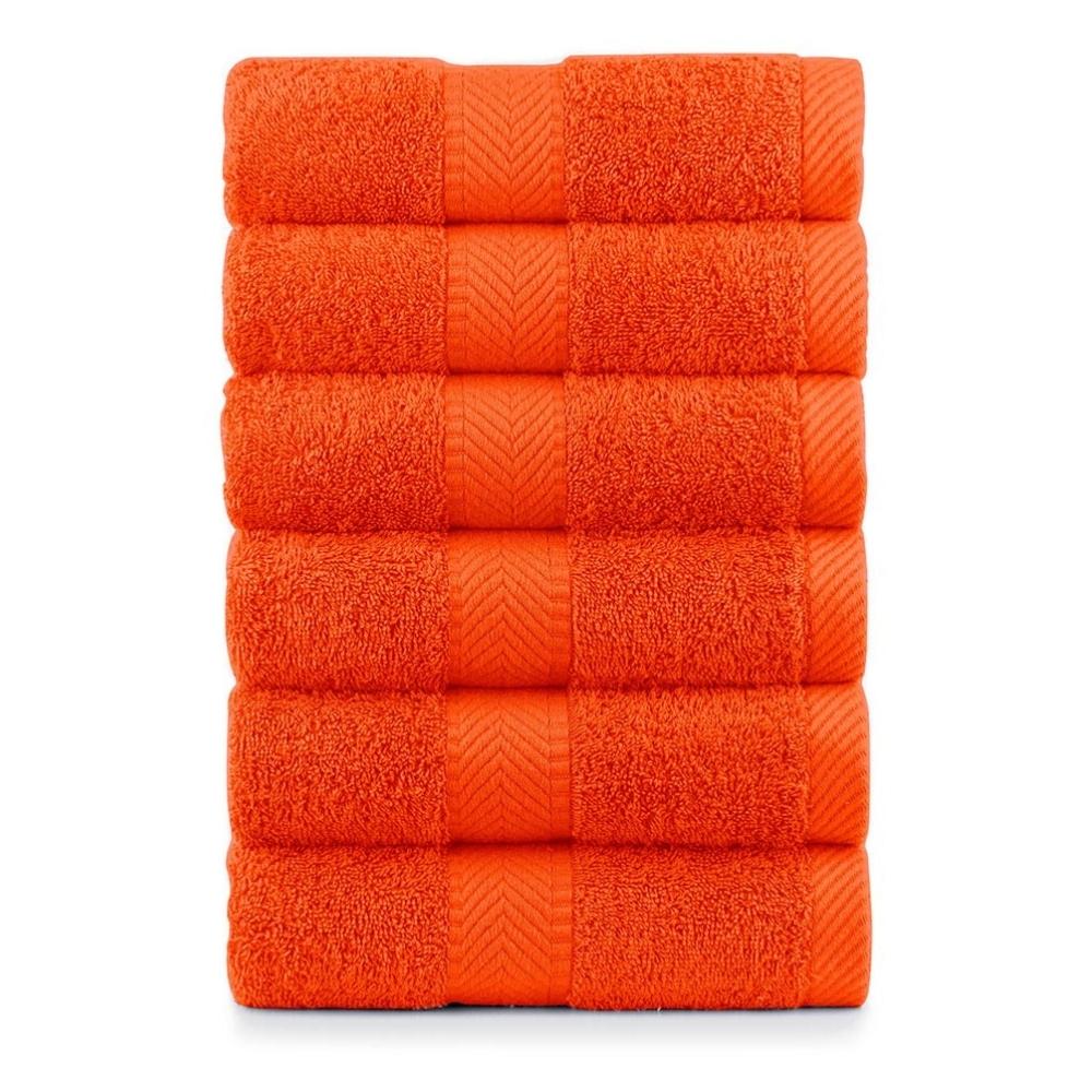 Terry Cotton Hand Towels - 520 Gsm - Set of 6