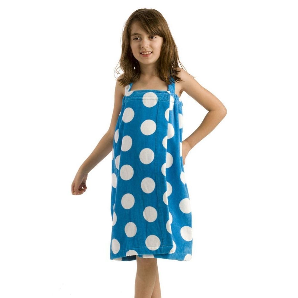 Terry Polka Girls Spa Wrap Towels