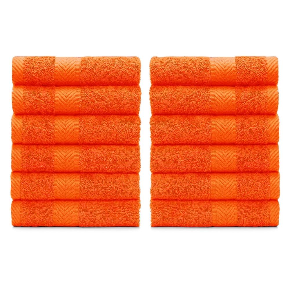 Terry Cotton Washcloth Towels - Set of 12