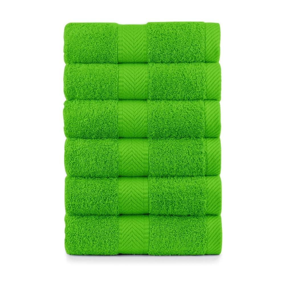 Terry Cotton Hand Towels - 520 Gsm - Set of 6