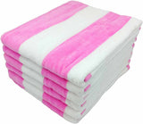 Terry Velour Cabana Hand Towels - Set of 6