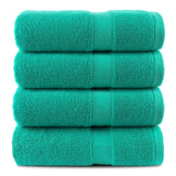 Terry Cotton Bath Towels - Set of 4 - 660 Gsm Thick