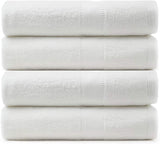Terry Cotton Bath Towels - Set of 4