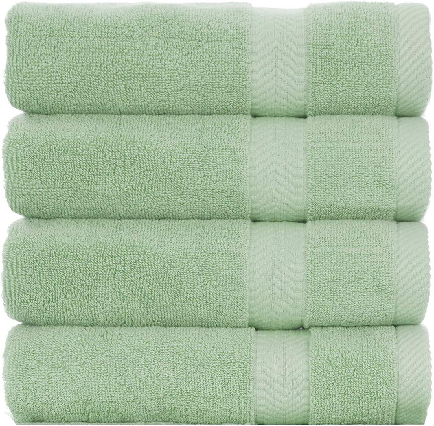 Terry Cotton Bath Towels - Set of 4 - 660 Gsm Thick