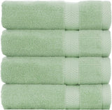 Terry Cotton Bath Towels - Set of 4 - 660 Gsm Thick