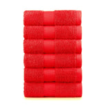 Terry Cotton Hand Towels - 520 Gsm - Set of 6