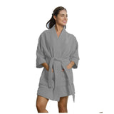 Microfiber Thigh Length Kimono Robes for Women