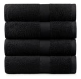 Terry Cotton Bath Towels - Set of 4 - 660 Gsm Thick