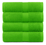 Terry Cotton Bath Towels - Set of 4