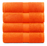 Terry Cotton Bath Towels - Set of 4