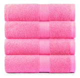 Terry Cotton Bath Towels - Set of 4
