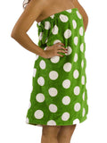 Terry Velour Women Polka Dot Spa Wrap Towels