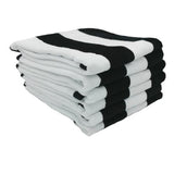 Terry Velour Cabana Hand Towels - Set of 6