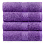 Terry Cotton Bath Towels - Set of 4