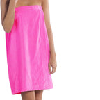 360 GSM Women's Spa Wrap Towel with Pocket - Terry Cotton Velour