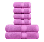 660 GSM cotton bath and hand towel set - Lavender
