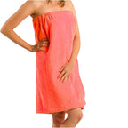 360 GSM Women's Spa Wrap Towel with Pocket - Terry Cotton Velour