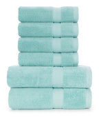 660 GSM cotton bath and hand towel set - Nautical Teal