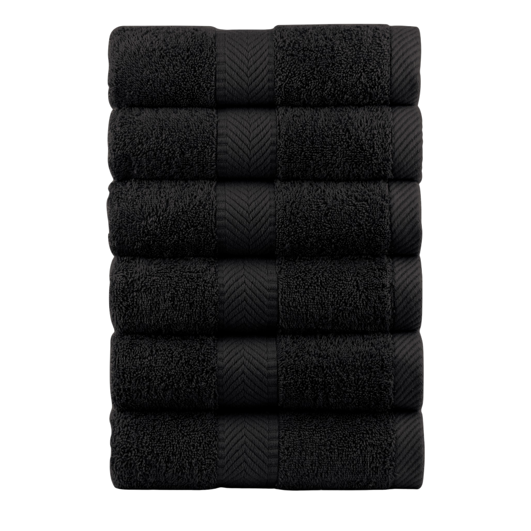 540 GSM Terry Cotton Hand Towels - Set of 6
