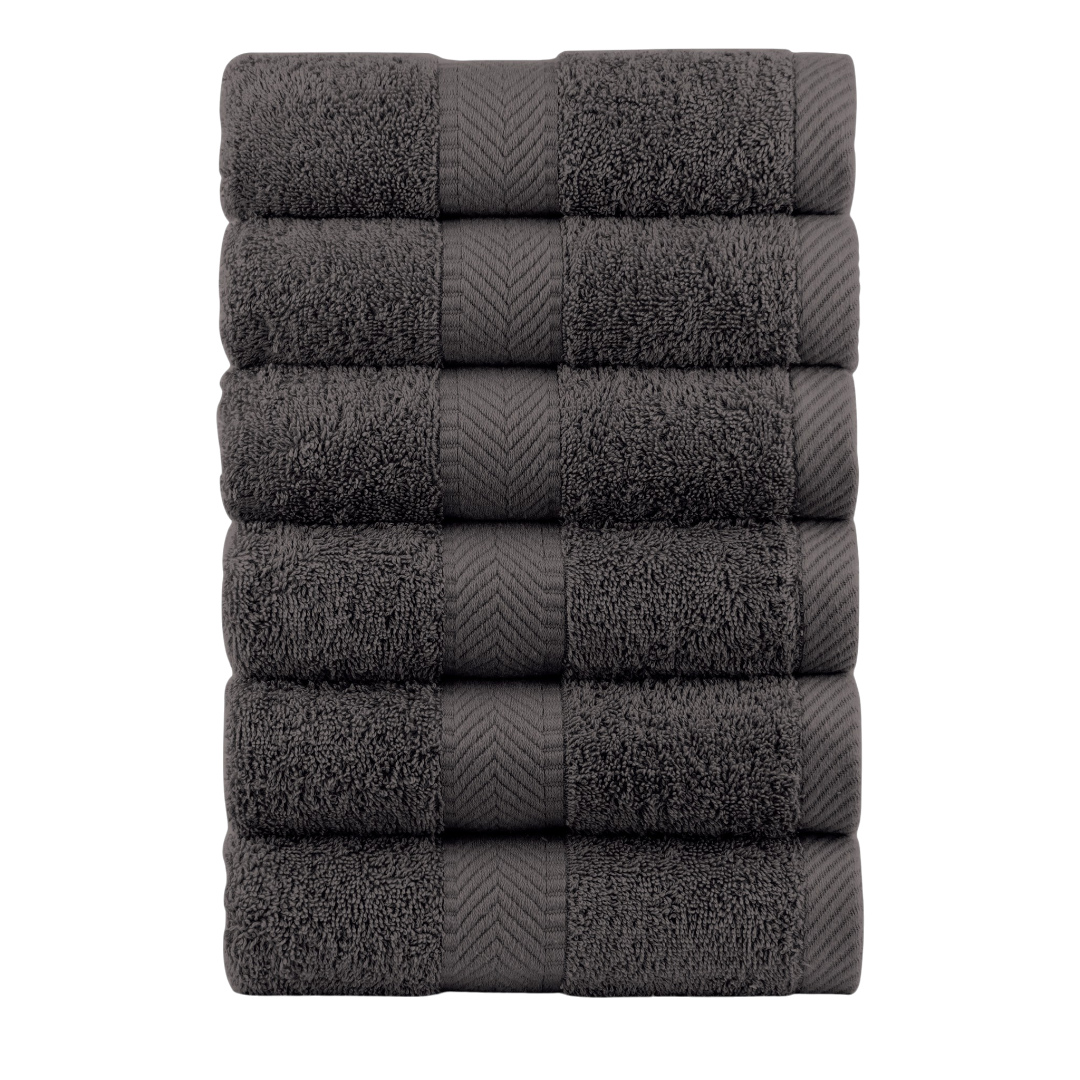 540 GSM Terry Cotton Hand Towels - Set of 6
