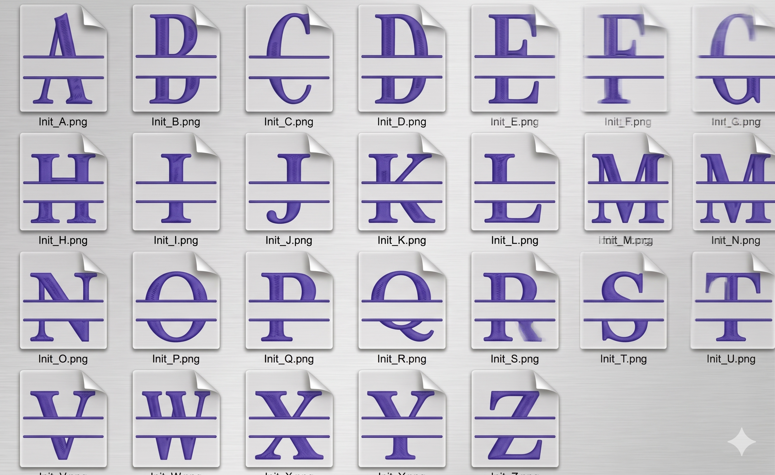 540 GSM Split Initial Personalized Terry Cotton Towel Set of 2
