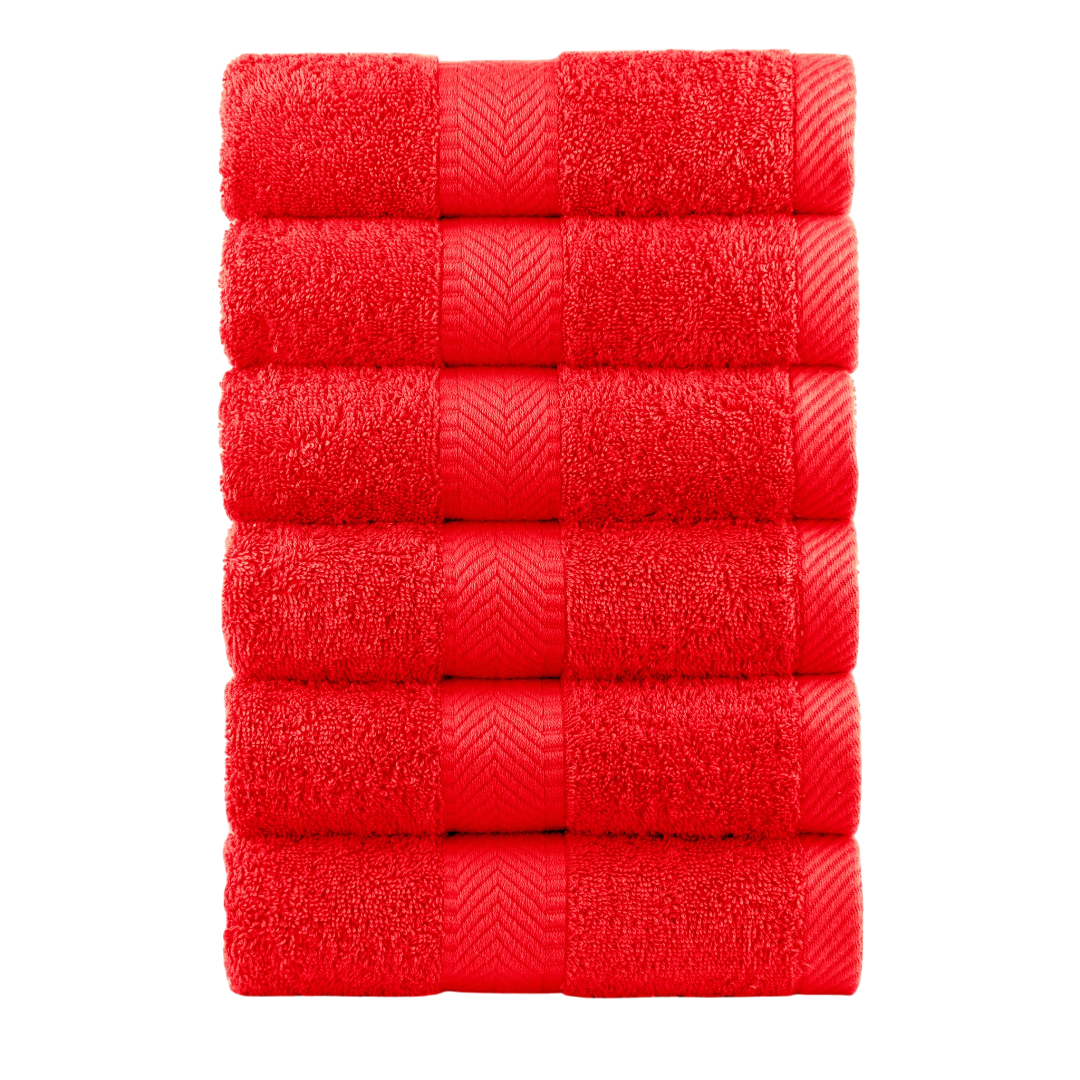 540 GSM Terry Cotton Hand Towels - Set of 6