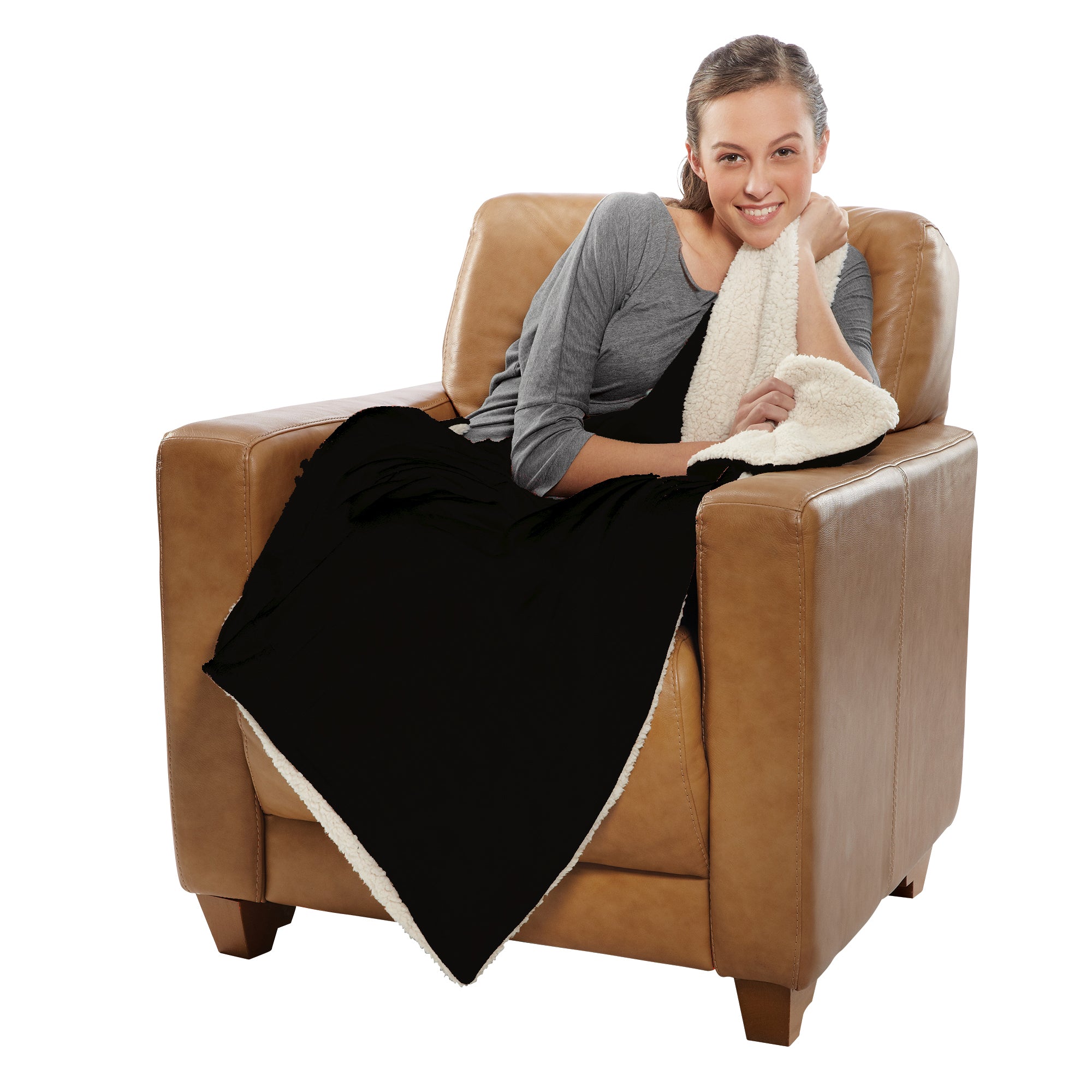 Micro Mink Sherpa Throw 2-Sizes - view 4