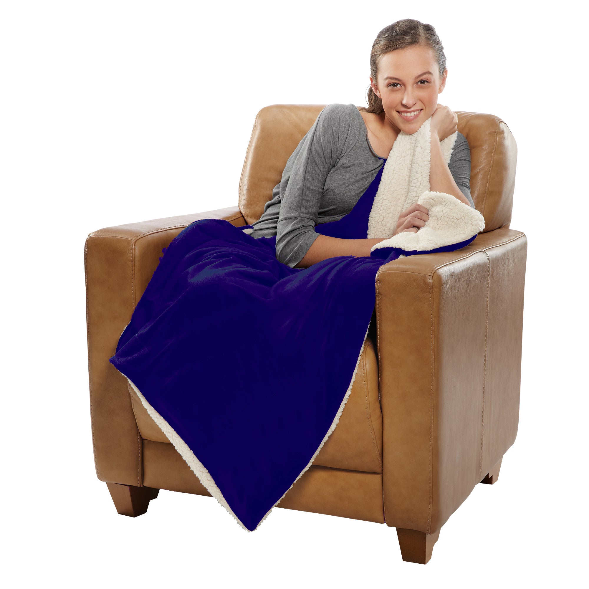 Micro Mink Sherpa Throw - 2 Sizes Available Secondary image