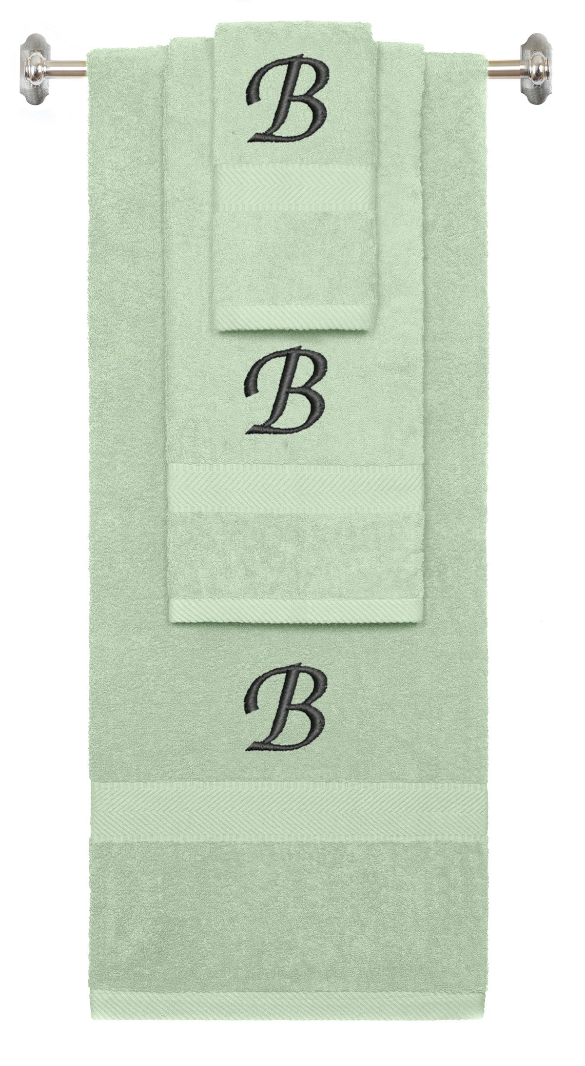 540 GSM Personalized Terry Cotton 3-Piece Set - Bath, Hand & Washcloth