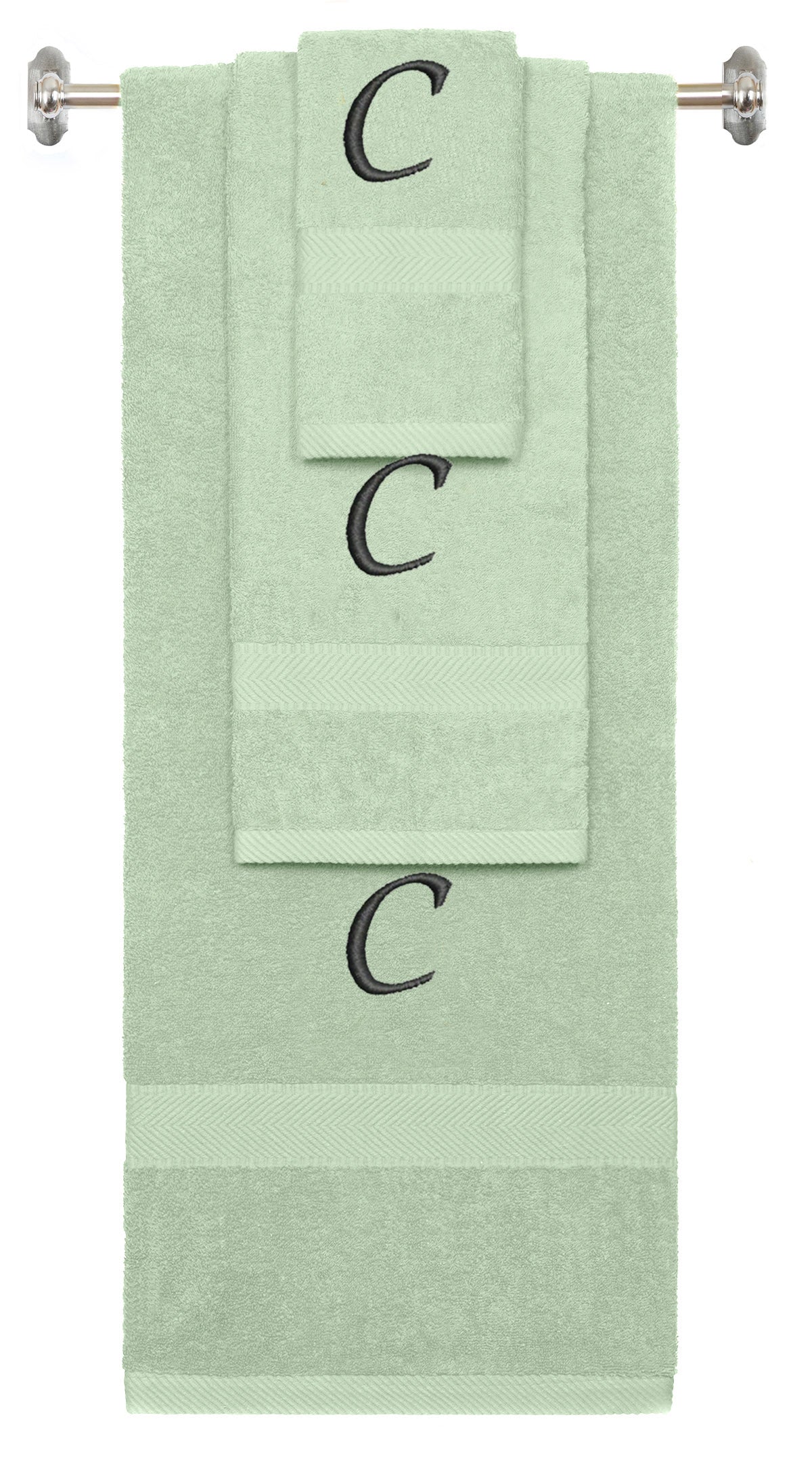 540 GSM Personalized Terry Cotton 3-Piece Set - Bath, Hand & Washcloth