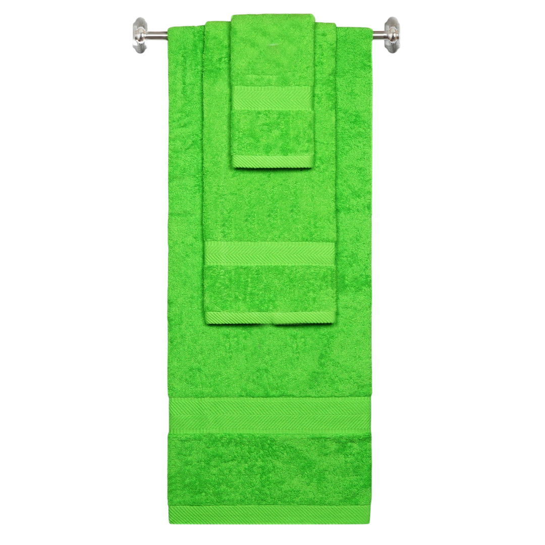 Personalized Terry Cotton Bath Towels, Hand Towels & Washcloths 3-Piece-Set - view 4