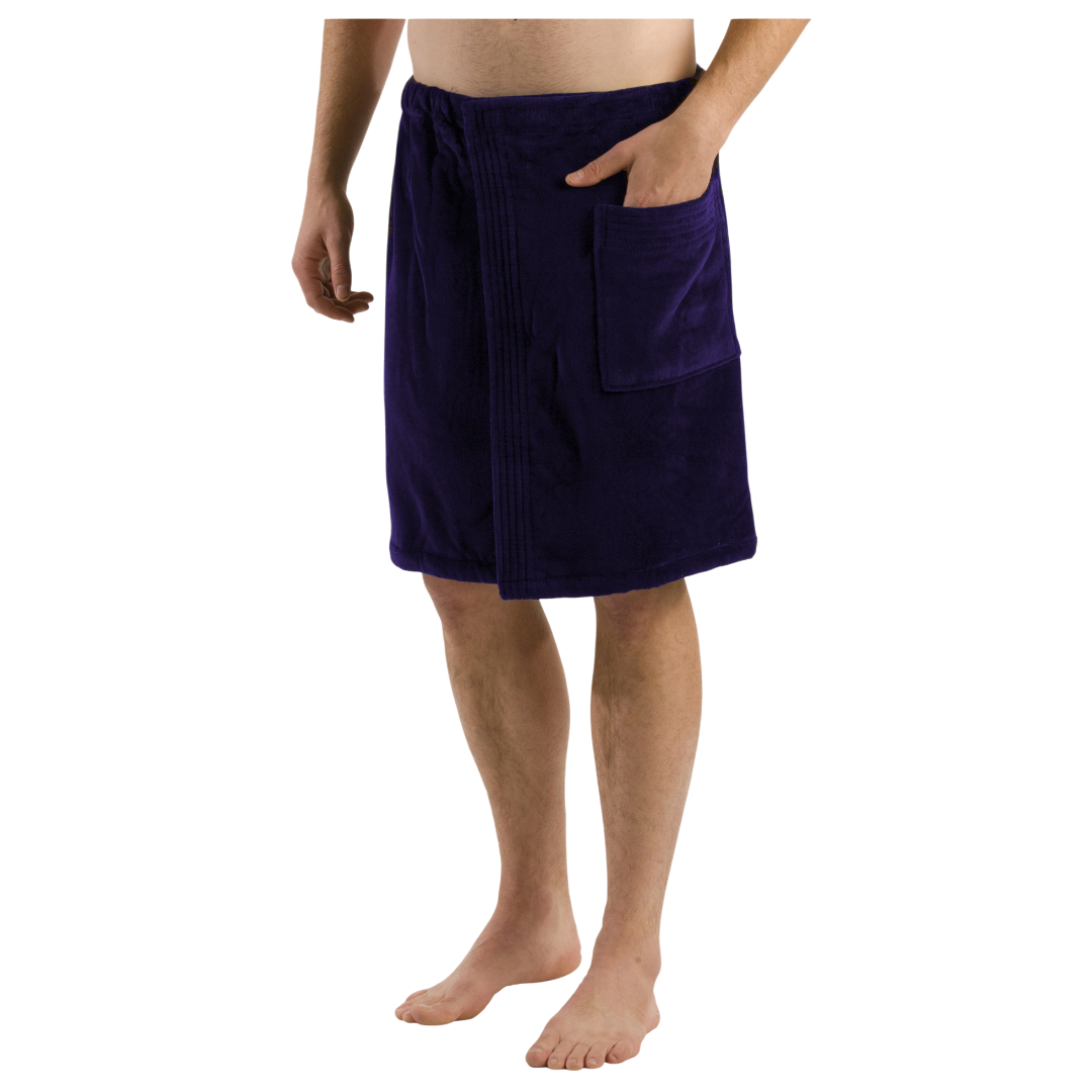 360 GSM Terry Velour Men's Spa Wrap Towel - view 10