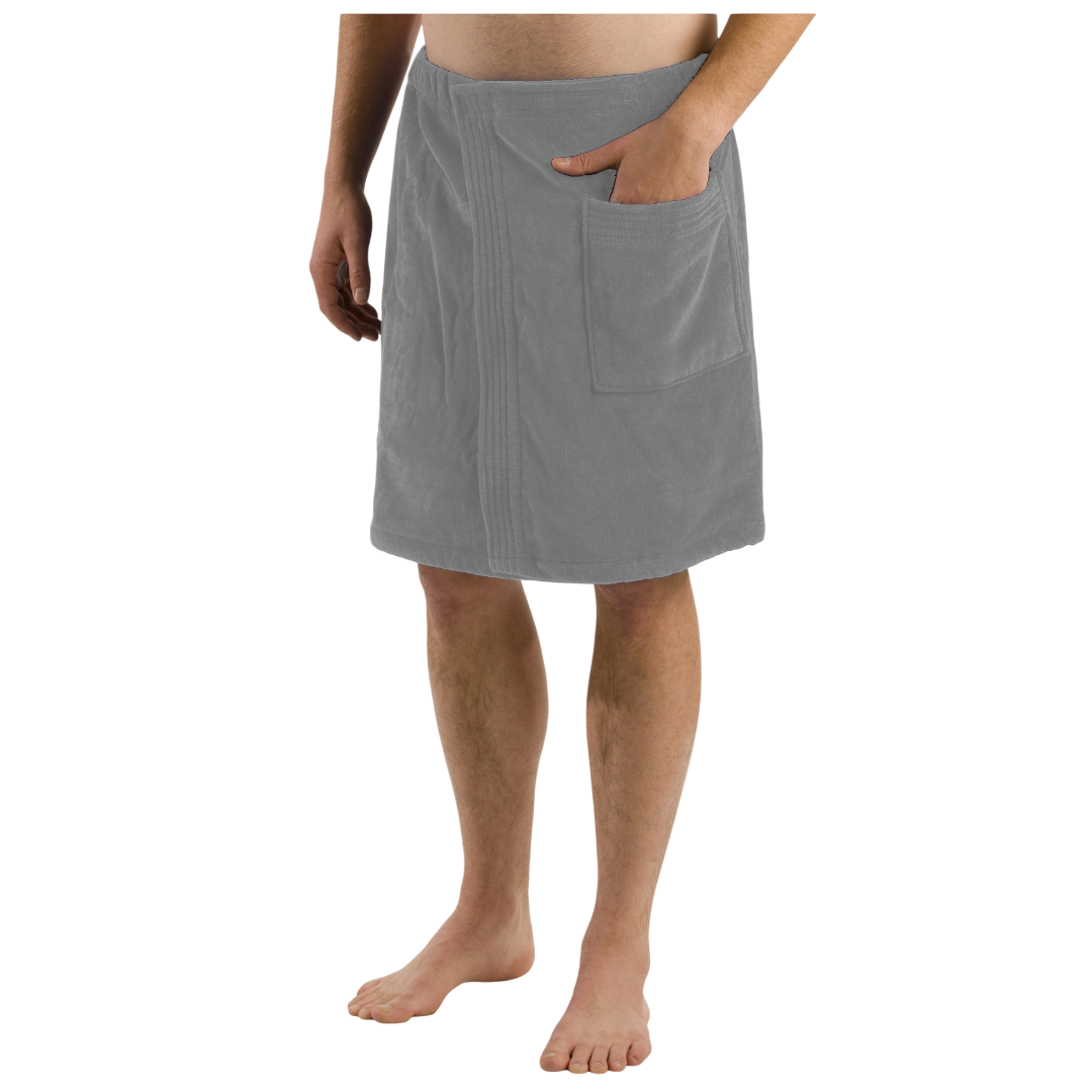360 GSM Terry Velour Men's Spa Wrap Towel - view 3