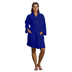 500 GSM Rayon Cotton Kimono Robe for Women - Thigh Length
