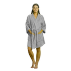 500 GSM Rayon Cotton Kimono Robe for Women - Thigh Length