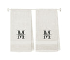 540 GSM Split Initial Personalized Terry Cotton Towel Set of 2 - view 56