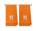 540 GSM Split Initial Personalized Terry Cotton Towel Set of 2 - view 59