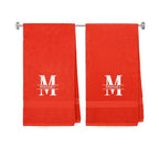 540 GSM Split Initial Personalized Terry Cotton Towel Set of 2 - view 61