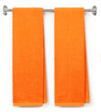 Initial Monogrammed Terry Cotton Gym Fitness Towel 2Pc - Embroidered