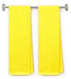 Initial Monogrammed Terry Velour Cotton Gym Fitness Towel 2Pc - Embroidered
