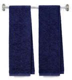 Initial Monogrammed Terry Cotton Gym Fitness Towel 2Pc - Embroidered