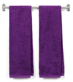 Initial Monogrammed Terry Cotton Gym Fitness Towel 2Pc - Embroidered