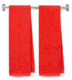 Initial Monogrammed Terry Cotton Gym Fitness Towel 2Pc - Embroidered